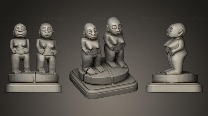 Статуэтки и статуи разные (Статуэтка, STKR_0412) 3D модель для ЧПУ станка